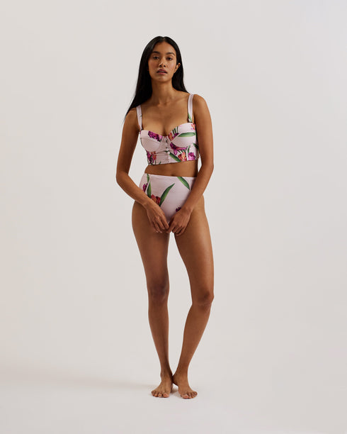 ALLYNAA-Swimwear-Longline Cupped Bikini Top- Ted Baker Romania